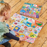 Alphabet | Eeboo | 36 XXL Pieces | Round Jigsaw Puzzle