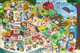 Animals In Town - Linda Bleck | Eeboo | 20 XL Pieces | Jigsaw Puzzle