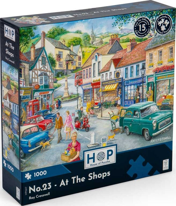 At the Shops - Ray Cresswell | House Of Puzzles | 1000 Pieces | Jigsaw Puzzle