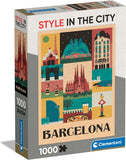 Barcelona - Style In The City | Clementoni | 1000 Pieces | Jigsaw Puzzle