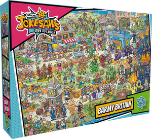 Barmy Britain - Jokesaws | Phil Dobson | Gibsons | 1000 Pieces | Jigsaw Puzzle
