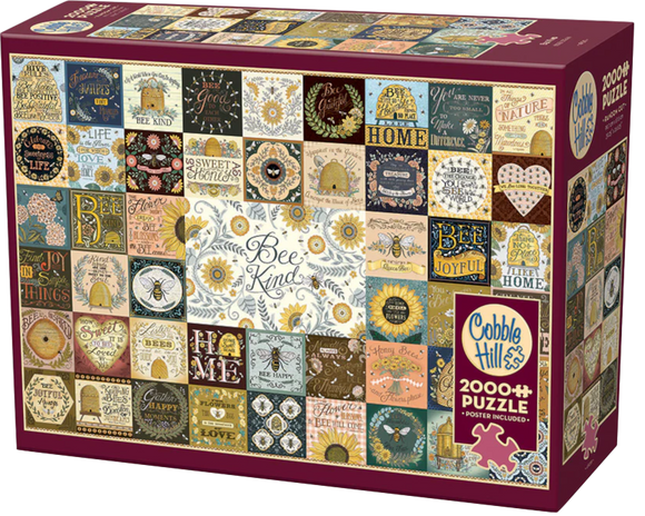 Bee Kind - Deb Strain | Cobble Hill | 2000 Pieces | Jigsaw Puzzle