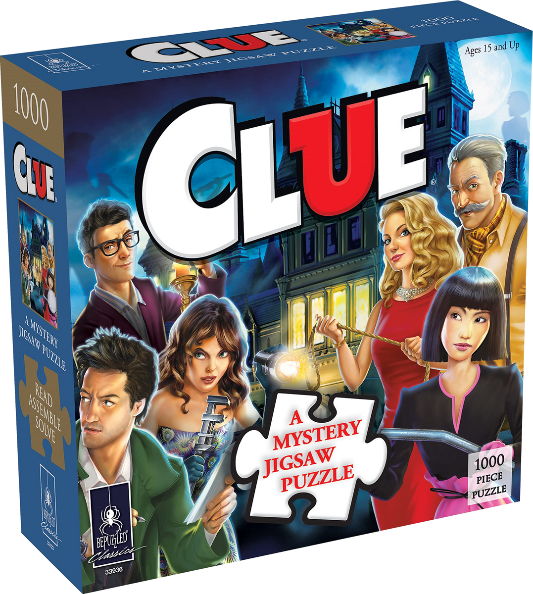 Cluedo | Bepuzzled | 1000 Pieces | Mystery Jigsaw Puzzle – Puzzles