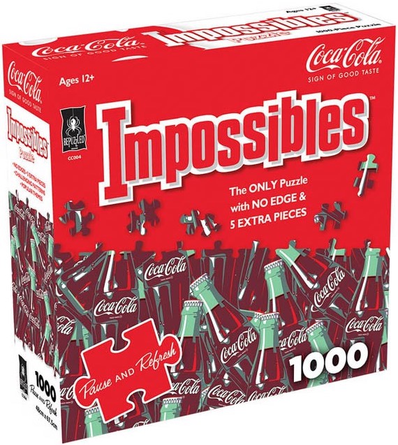 Bepuzzled | Coca-Cola - Pause And Refresh | Impossibles | 1000 Pieces | Jigsaw Puzzle
