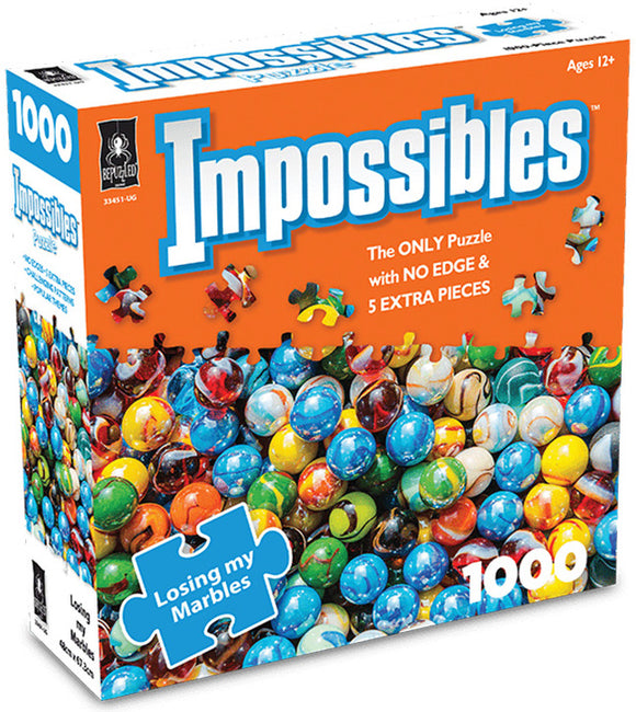 Bepuzzled | Losing My Marbles | Impossibles | 1000 Pieces | Jigsaw Puzzle