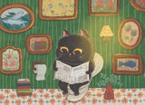 Black Cat On The Toilet - Miss Wenly | The Puzzle Collab | 99 Pieces | Micro Jigsaw Puzzle