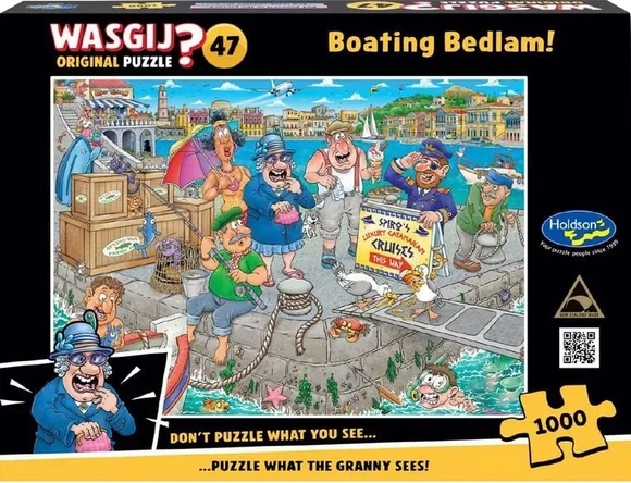 Boating Bedlam! - Original No.47 | Wasgij? | Holdson | 1000 Pieces | Jigsaw Puzzle