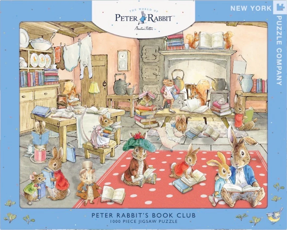 Book Club - Peter Rabbit | New York Puzzle Company | 1000 Pieces | Jigsaw Puzzle