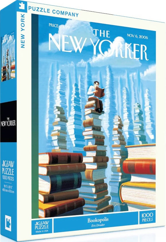 Bookopolis - Eric Drooker | New York Puzzle Company | 1000 Pieces | Jigsaw Puzzle