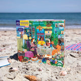 Books & Tea By The Sea - Victoria Ball | Eeboo | 1000 Pieces | Jigsaw Puzzle