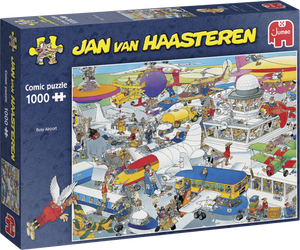 Busy Airport - Jan van Haasteren | Jumbo | 1000 Pieces | Jigsaw Puzzle