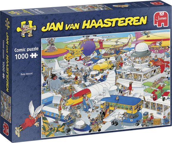 Busy Airport - Jan van Haasteren | Jumbo | 1000 Pieces | Jigsaw Puzzle