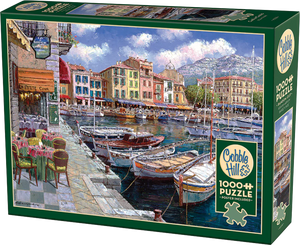Cafe in Cassis - Sam Park | Cobble Hill | 1000 Pieces | Jigsaw Puzzle