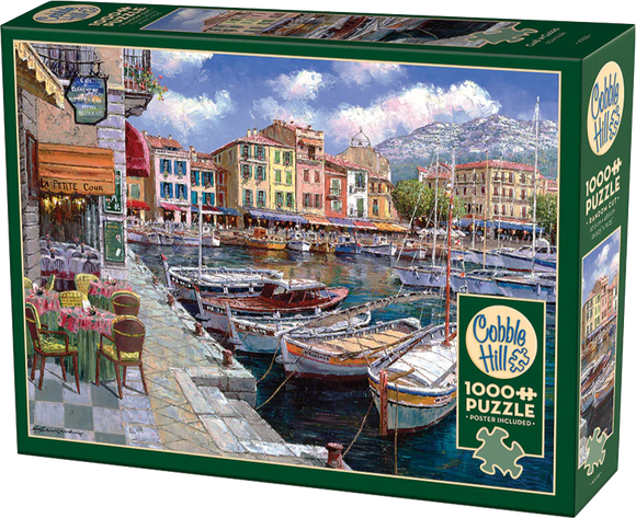 Cafe in Cassis - Sam Park | Cobble Hill | 1000 Pieces | Jigsaw Puzzle