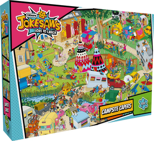 Campsite Capers - Jokesaws | Andy Tudor | Gibsons | 1000 Pieces | Jigsaw Puzzle