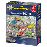 In The Car Respraying Shop - Jan van Haasteren | JUMBO | 500 Pieces | Jigsaw Puzzle