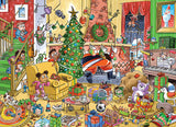 Catching Santa - Doodletown | Dave Whamond | Cobble Hill | 1000 Pieces | Jigsaw Puzzle