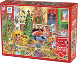 Catching Santa - Doodletown | Dave Whamond | Cobble Hill | 1000 Pieces | Jigsaw Puzzle