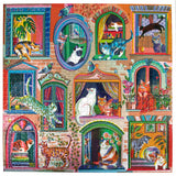 Cats In Windows | Eeboo | 1000 Pieces | Jigsaw Puzzle