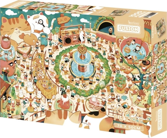 Cat Party | Botop Fusion | 1000 Pieces | Jigsaw Puzzle