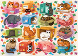Cats vs Puzzles | Cobble Hill | 1000 Pieces | Jigsaw Puzzle