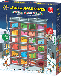 Christmas Advent Calendar | Jan Van Haasteren | Jumbo | 24 x 54 Pieces | Jigsaw Puzzle