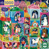 Christmas Cats - Lydia Graves | Eeboo | 1000 Pieces | Jigsaw Puzzle