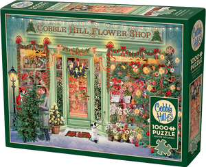 Christmas Flower Shop - Barbara Behr | Cobble Hill | 1000 Pieces | Jigsaw Puzzle