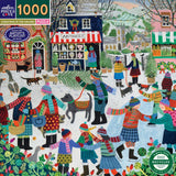 Christmas In The Square - Vanessa Bowman | Eeboo | 1000 Pieces | Jigsaw Puzzle