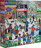 Christmas In The Square - Vanessa Bowman | Eeboo | 1000 Pieces | Jigsaw Puzzle