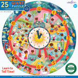 Clock | Eeboo | 25 XXL Pieces | Round Jigsaw Puzzle
