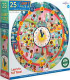 Clock | Eeboo | 25 XXL Pieces | Round Jigsaw Puzzle