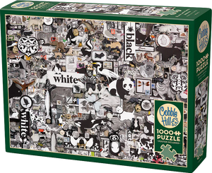Cobble Hill | Black & White Animals - Shelley Davies | 1000 Pieces | Jigsaw Puzzle