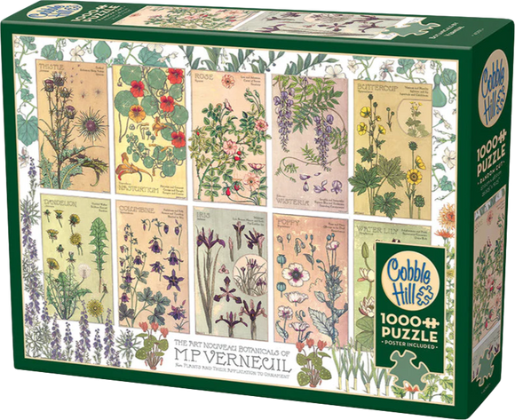 Cobble Hill | Botanicals by Verneuil - Maurice Pillard Verneuil | 1000 Pieces | Jigsaw Puzzle