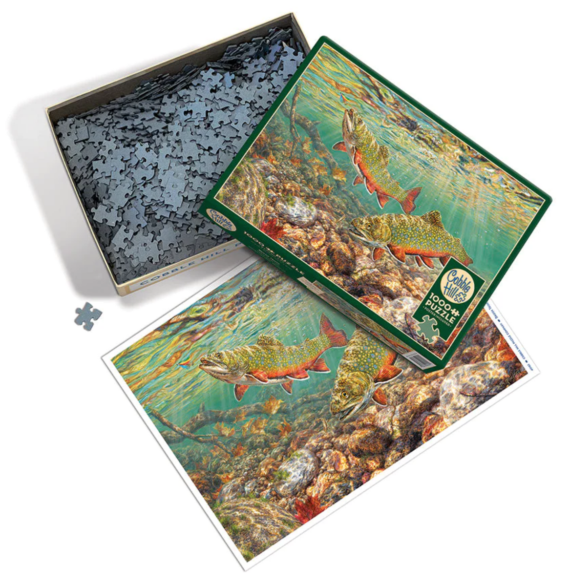 Brook Trout - Beth Hoselton | Cobble Hill | 1000 Pieces | Jigsaw Puzzl ...