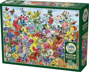 Cobble Hill | Butterfly Garden - Barbara Behr | 1000 Pieces | Jigsaw Puzzle