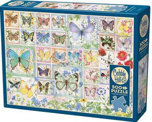 Butterfly Tiles - Jane Shasky | Cobble Hill | 500 Pieces | Jigsaw Puzzle