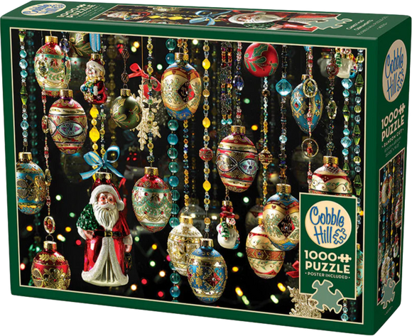 Cobble Hill | Christmas Ornaments | 1000 Pieces | Jigsaw Puzzle