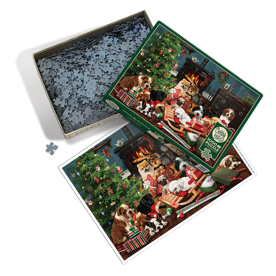 Cobble Hill | Christmas Puppies - Robert Giordano | 1000 Pieces | Jigs ...