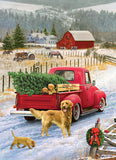 Cobble Hill | Christmas on the Farm - Greg Giordano | 1000 Pieces | Jigsaw Puzzle