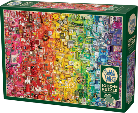 Cobble Hill | Colourful Rainbow - Shelley Davies | 1000 Pieces | Jigsaw Puzzle
