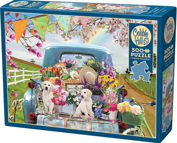 Country Truck In Spring | Cobble Hill | 500 Pieces | Jigsaw Puzzle