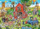 Farmyard Folly - Doodletown | Dave Whamond | Cobble Hill | 1000 Pieces | Jigsaw Puzzle