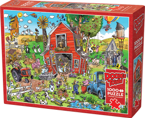 Cobble Hill | Farmyard Folly - Doodletown | Dave Whamond | 1000 Pieces | Jigsaw Puzzle