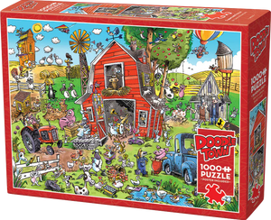 Farmyard Folly - Doodletown | Dave Whamond | Cobble Hill | 1000 Pieces | Jigsaw Puzzle