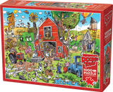 Cobble Hill | Farmyard Folly - Doodletown | Dave Whamond | 1000 Pieces | Jigsaw Puzzle