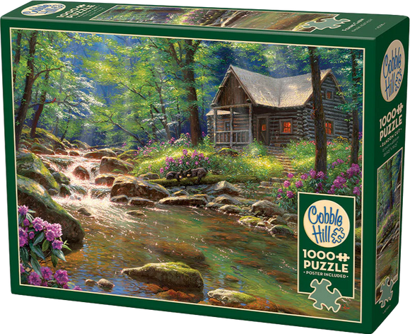 Cobble Hill | Fishing Cabin - Mark Keathley | 1000 Pieces | Jigsaw Puzzle