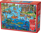 Cobble Hill | Gone Fishing - Doodletown | Dave Whamond | 1000 Pieces | Jigsaw Puzzle