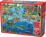 Gone Fishing - Doodletown | Dave Whamond | Cobble Hill | 1000 Pieces | Jigsaw Puzzle