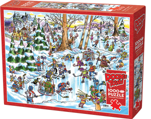 Hockey Town - Doodletown | Dave Whamond | Cobble Hill | 1000 Pieces | Jigsaw Puzzle